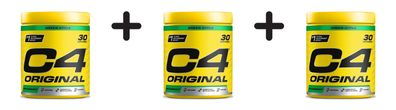 3 x Cellucor C4 Original (30 serv) Green Apple