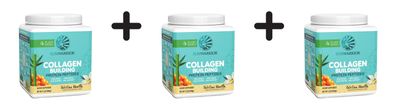 3 x Sunwarrior Collagen Building Protein Peptides (500g) Tahitian Vanilla