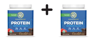 2 x Sunwarrior Warrior Blend Organic (375g) Chocolate