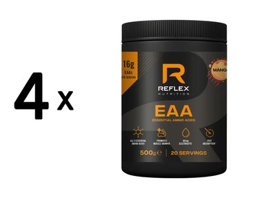 4 x Reflex Nutrition EAA (500g) Mango