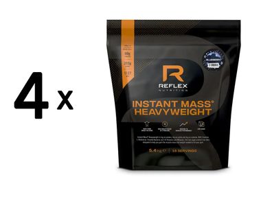 4 x Reflex Nutrition Instant Mass Heavyweight (5.4kg) Blueberry