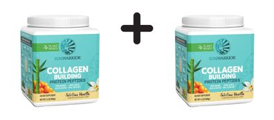 2 x Sunwarrior Collagen Building Protein Peptides (500g) Tahitian Vanilla
