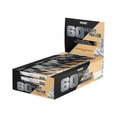Weider 60% Protein Bar (24x45g) Cookies and Cream