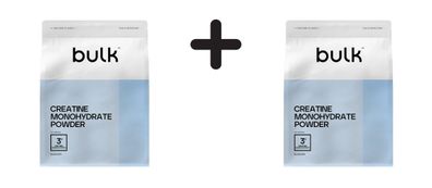 2 x Bulk Creatine Monohydrate Powder - flavoured (500g) Apple and Lime