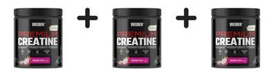 3 x Weider Premium Creatine Creapure - flavoured (375g) Dragon Fruit