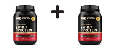 2 x Optimum Nutrition 100% Whey Gold Standard (768g) Double Rich Chocolate