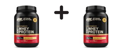 2 x Optimum Nutrition 100% Whey Gold Standard (768g) French Vanilla Crème