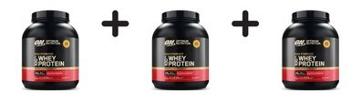 3 x Optimum Nutrition 100% Whey Gold Standard (2000g) Delicious Strawberry