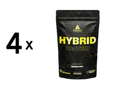 4 x Peak Hybrid Protein (900g) Cinnamon Cereal