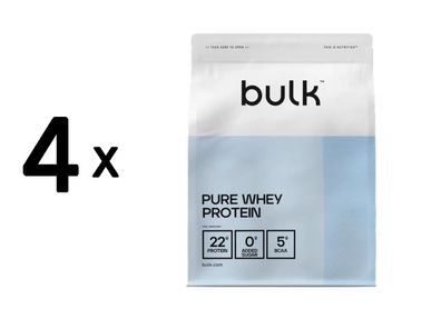 4 x Bulk Pure Whey Protein (500g)