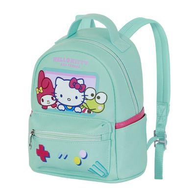 Hello Kitty Kinder Rucksack mit Frontfach Seitenfächern Alltag Schule Reise