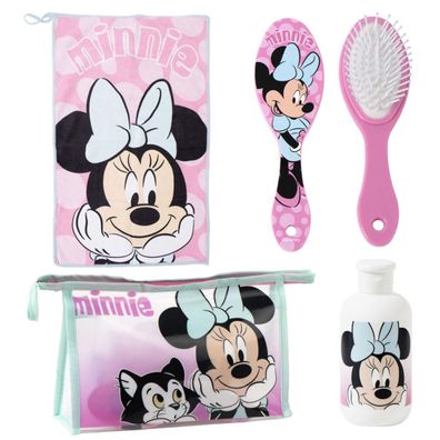 Disney Disney Minnie Mouse Kinder Waschset Kulturbeutel Haarbürste Handtuch Travel