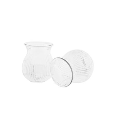 Mini-Teegläser, 100 ml - 6-teiliges Set im geriffeltem Design