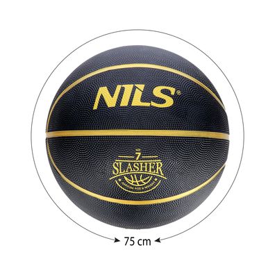 NILS Slasher NPK270 Basketball Größe 7 Indoor Outdoor Schwarz