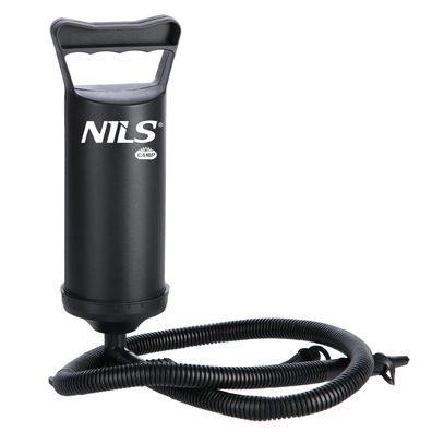 NILS CAMP Luftpumpe Doppelhub Pumpe für Luftmatratze Pool