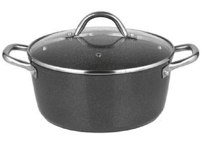 Kochtopf Fleischtopf mit Deckel Ø32cm Induktion Marmorbeschichtung Suppentopf