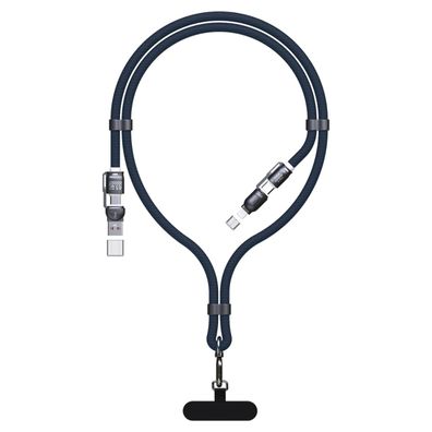Dudao L20Max 65W 4in1 USB-C Kabel Kompatibel mit iPhone Blau