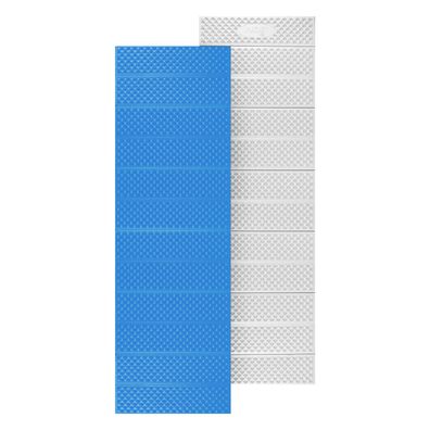 NILS CAMP Faltmatte Blau 195 × 60 cm Camping Isomatte mit Aluminiumbeschichtung