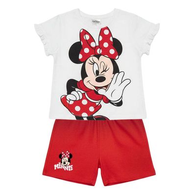 Disney Minnie Mouse Kinder Bekleidungsset Baumwolle 2 Teilig Sport Freizeit