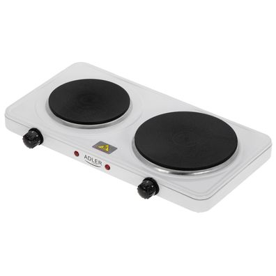 Adler AD 6520 Elektro Doppelkochplatte 2500 W 5 Temperaturstufen Küche Camping