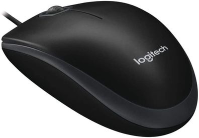 Logitech B100 Maus mit Kabel, USB-Anschluss, 800 DPI Optischer Senso