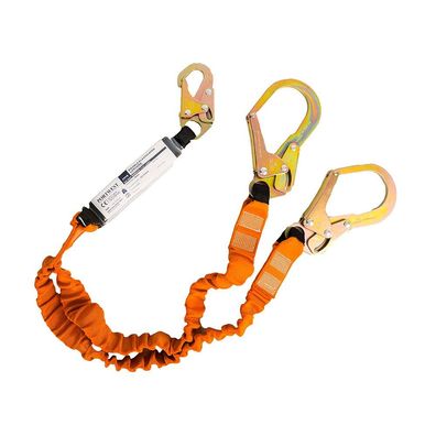 Portwest Doppel-Falldämpfer-Verbindungsmittel 180cm 140kg Schwarz Orange