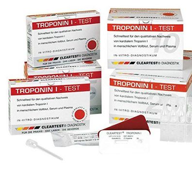 Servoprax Cleartest 6681567 Schnelltest Troponin I 20er Pack