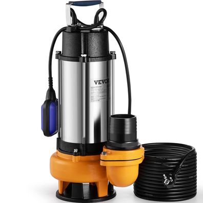 VEVOR Schmutzwasserpumpe 2200W Tauchpumpe 60000 l/h 18 m Defekt
