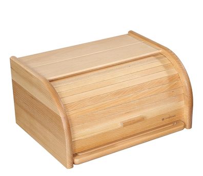 Zassenhaus Brotkasten Country Buche 40x30x20 cm mit Schneidbrett