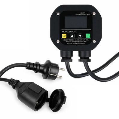 Wiltec elektronischer Druckschalter Hauswasserwerk Pumpe Wasserdruckschalter