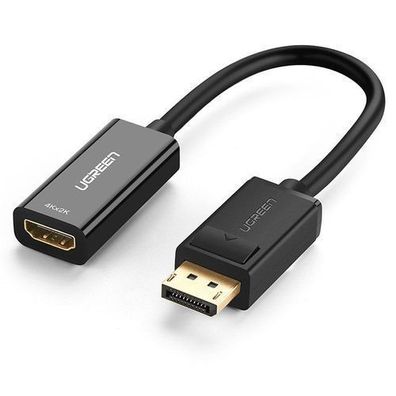 Ugreen DisplayPort auf HDMI Adapterkabel, Einweg, 1080P 60Hz, 12bit, Schwarz, Mo