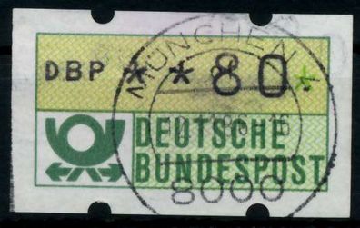 BRD ATM 1981 Nr 1-1-080 gestempelt X96DFFA