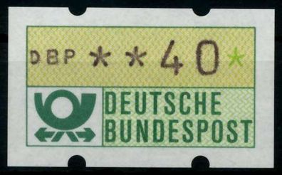 BRD ATM 1981 Nr 1-1-040 postfrisch S0375DA