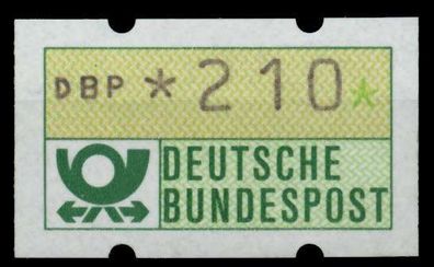 BRD ATM 1981 Nr 1-1-210 postfrisch S038E6A