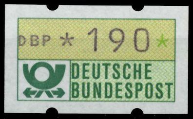 BRD ATM 1981 Nr 1-1-190 postfrisch S038E66