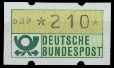 BRD ATM 1981 Nr 1-1-210R postfrisch X970316