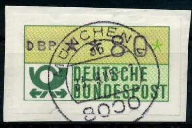 BRD ATM 1981 Nr 1-1-080 zentrisch gestempelt Briefstück X9706BE