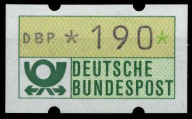 BRD ATM 1981 Nr 1-1-190R postfrisch X6CBE82
