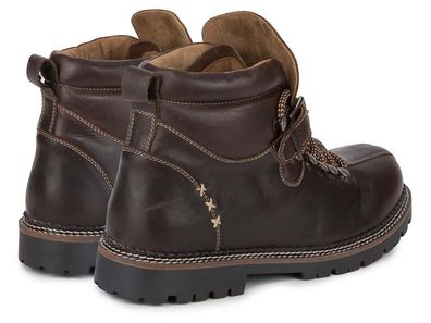 StockerpointTrachtenschuhe Tiago dunkelbraun gespeckt