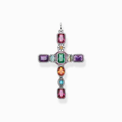 Thomas Sabo - PE859-294-7 - Anhänger - Damen - 925er Silber geschwärzt - Kreuz