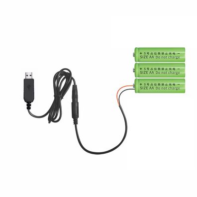 A61 USB auf AA Batterie Adapter 4,5V Spannungswandler Kabel Stromversorgung mit USB