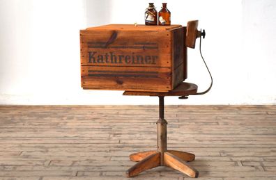 Kiste mit Deckel Kathreiner Malzkaffee Holzkiste Antik Vintage Alt Truhe Groß Loft