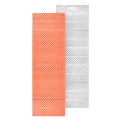 NILS CAMP Faltmatte Orange 195 × 60 cm Camping Isomatte mit Aluminiumbeschichtung