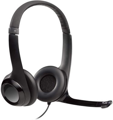Logitech H390 Kopfhörer mit Mikrofon, Stereo-Headset, Mikrofon mit Rauschunterdrüc