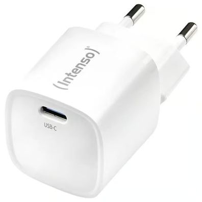 Intenso 30W GaN USB-C Ladegerät Schnellladeadapter PD Weiß