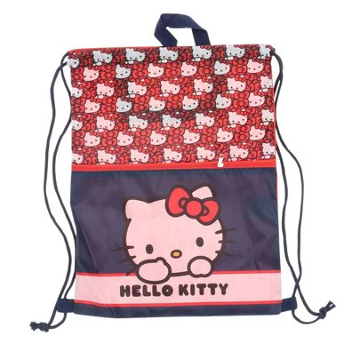 Hello Kitty Turnbeutel Lunchbag mit Kordelzug für Kinder Ausflüge & Snacks