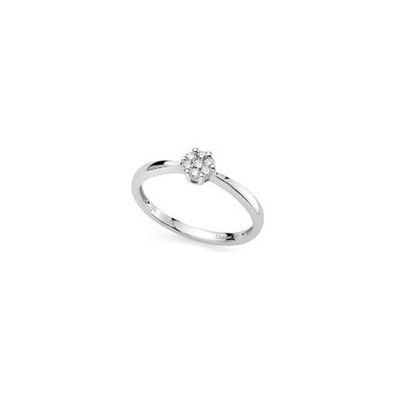 Frau Oro – DHAF7362 – Damenring AUS Weissgold UND Diamanten ref. DHAF7362.008