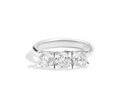 Recarlo - R30TY265/030 - Recarlo Damenring aus Weißgold mit Diamant 0,32 Karat R30TY2