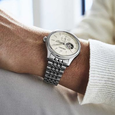 Seiko – SPB469J1 – Presage Classic Automatikuhr mit offenem Herz