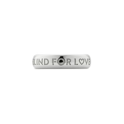 Gucci - YBC843576001 - Blind For Love Ring Gucci Love in passiviertem Silber 0818 Ban